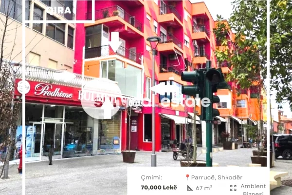 Ambient biznesi me qera 3+1 ne Shkoder - 70,000 Leke