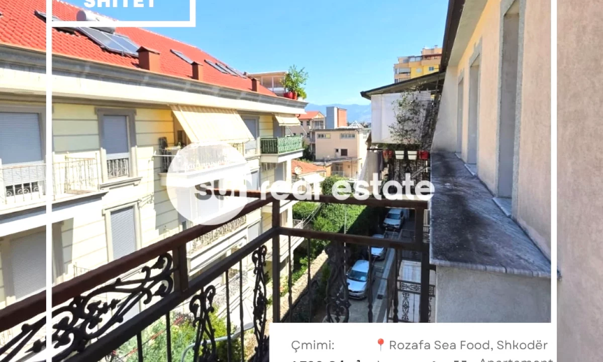 Shtepi ne shitje Apartament ne Shkoder, 3+1, Mobilimi Bosh, pa mobiluar, Pagesa 306,000  Euro.