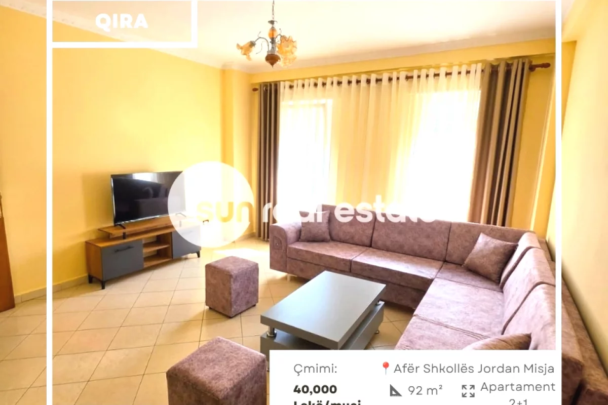 Shtepi me qera Apartament ne Shkoder, 2+1, Mobilimi E mobiluar, Pagesa 40,000  Leke.