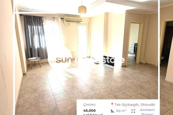 Ambient biznesi me qera 3+1 ne Shkoder - 45,000 Leke