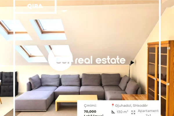 Shtepi me qera 2+1 ne Shkoder - 70,000 Leke