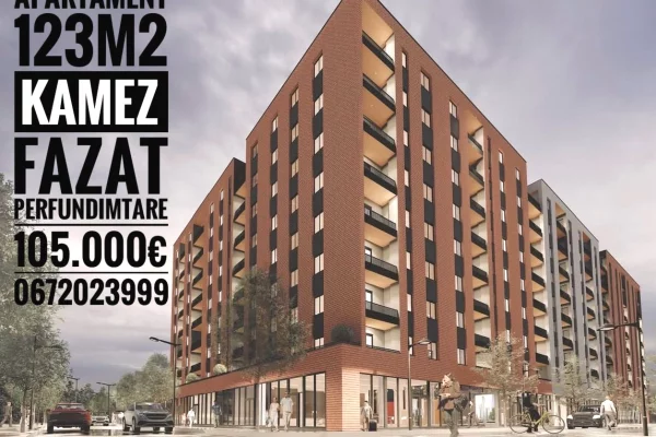 Shitet Apartament 2+1+2 ne Kamez