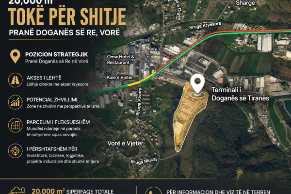 Land for Sale in Tirana - 250,000 Euro