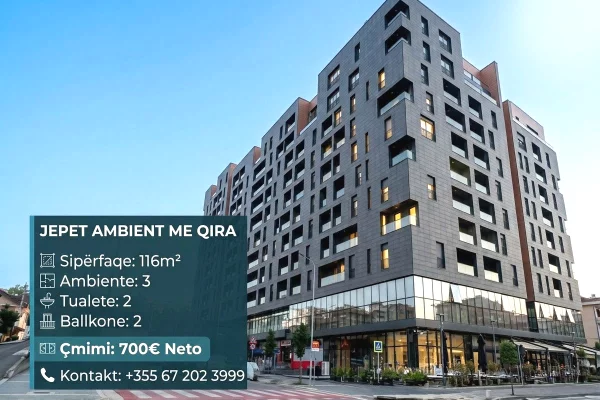 Ambient biznesi me qera 2+1 ne Tirane - 700 Euro