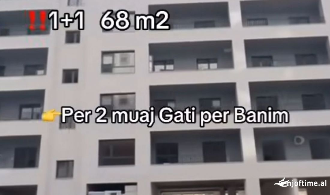 Shtepi ne shitje Apartament ne Tirane, 1+1, Mobilimi Bosh, pa mobiluar, Pagesa 57,000  Euro.