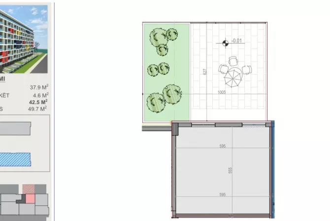 Business Property for Rent 1+1 in Tirana - 500 Euro