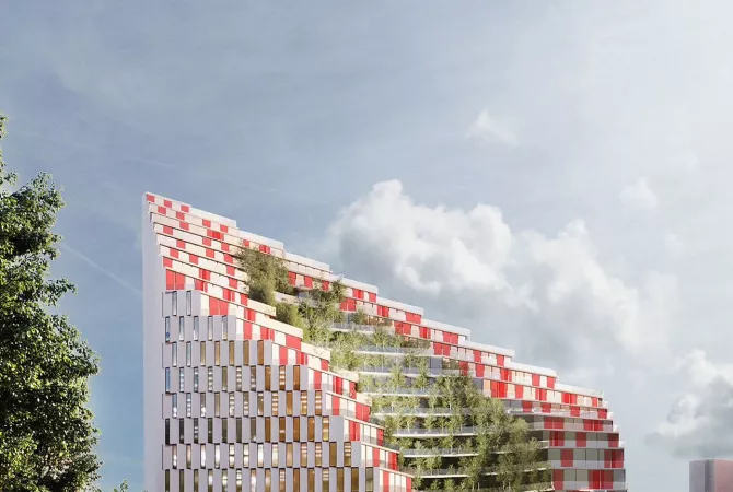 Apartament 1+1 per shitje tek "Ekspozita Building"