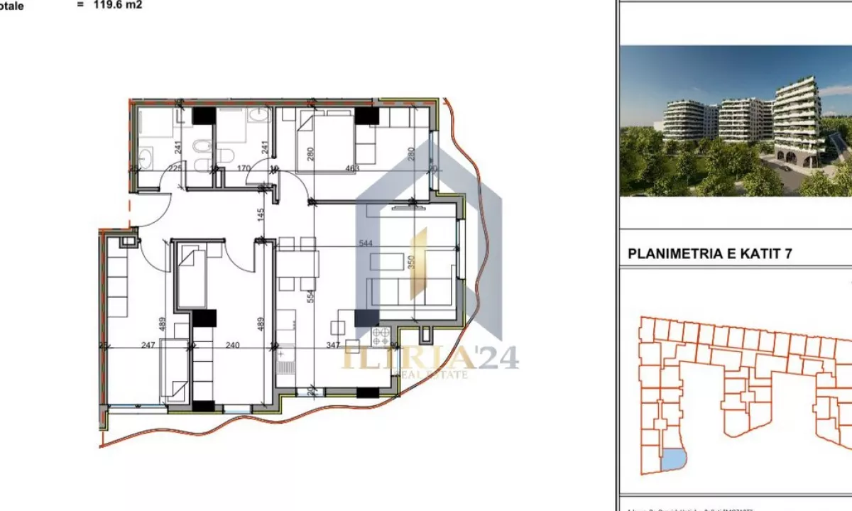 Shtepi ne shitje Apartament ne Tirane, 3+1, Mobilimi Bosh, pa mobiluar, Pagesa 155,480  Euro.