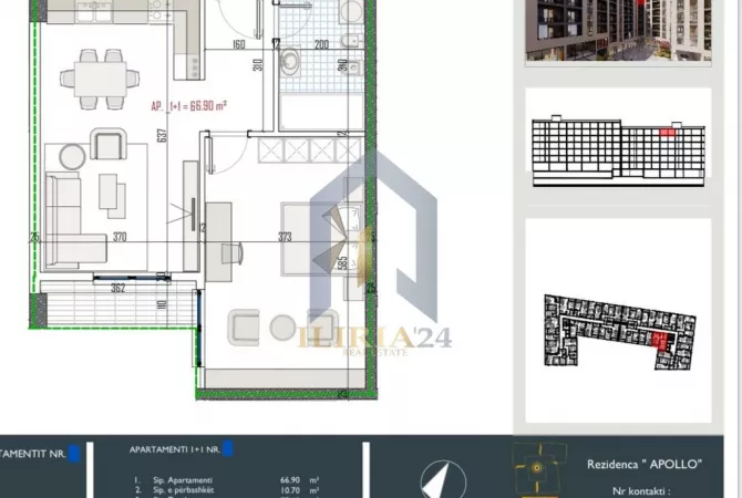 Shtepi ne shitje 1+1 ne Tirane - 85,360 Euro