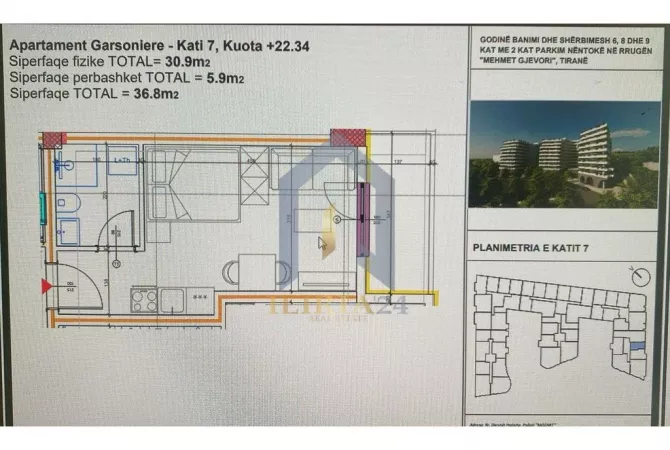 Appartamento in vendita a Tirana Garsoniere, Vuoto