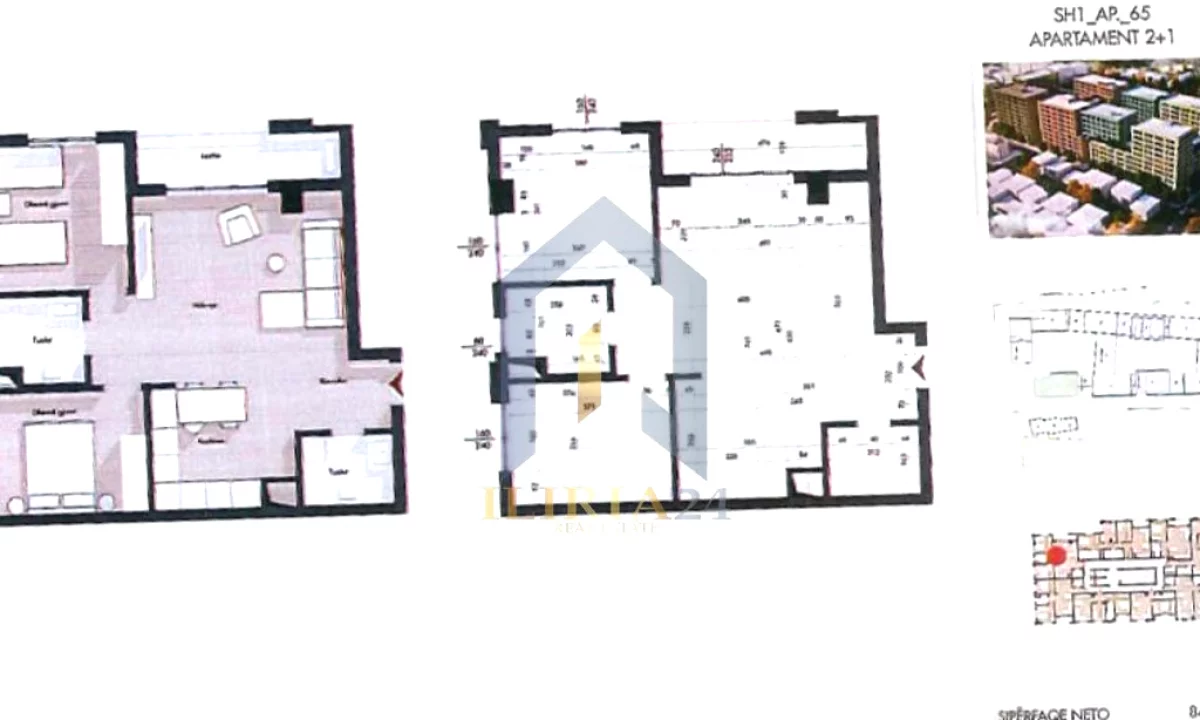 Apartment for sale in Tirana 2+1, Emty