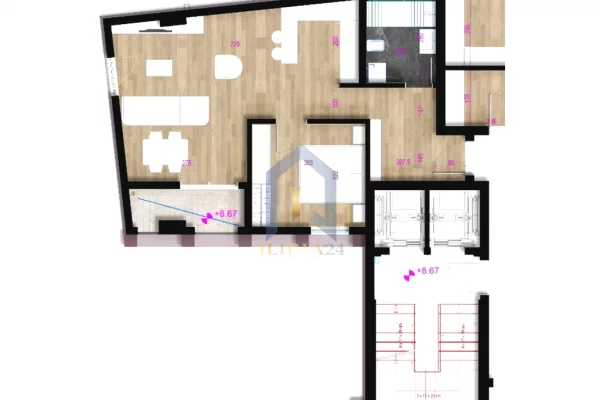 Shtepi ne shitje 1+1 ne Tirane - 236,000 Euro