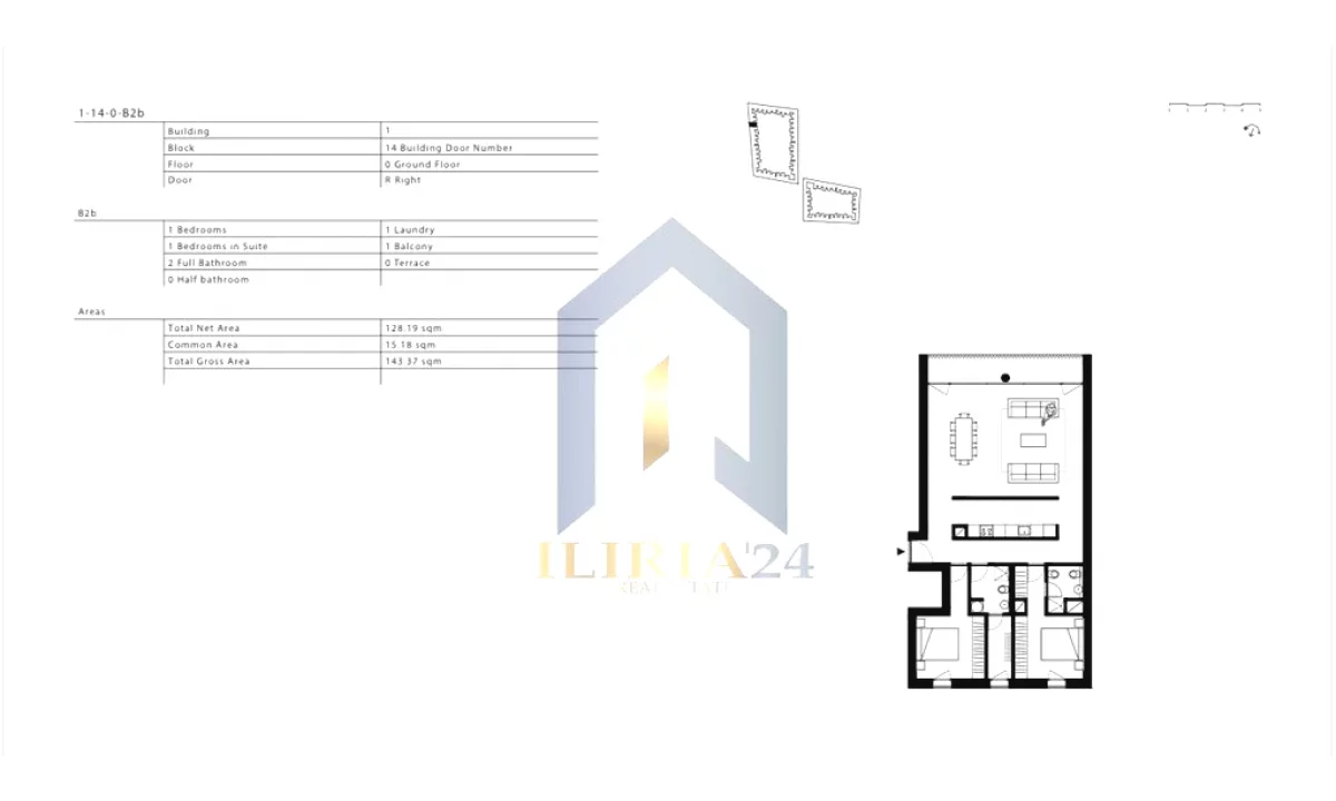 Shtepi ne shitje Apartament ne Tirane, 2+1, Mobilimi Bosh, pa mobiluar, Pagesa 250,897  Euro.
