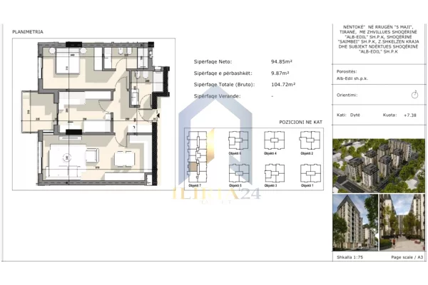 Shtepi ne shitje 2+1 ne Tirane - 157,080 Euro