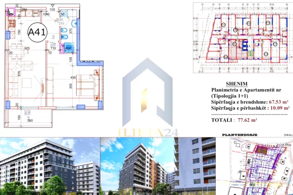 Shtepi ne shitje Apartament ne Tirane, 1+1, Mobilimi Bosh, pa mobiluar, Pagesa 93,144  Euro.