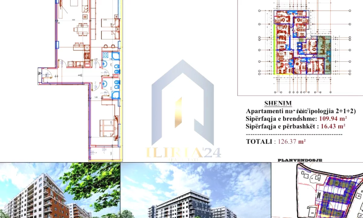 Shtepi ne shitje Apartament ne Tirane, 2+1, Mobilimi Bosh, pa mobiluar, Pagesa 151,644  Euro.