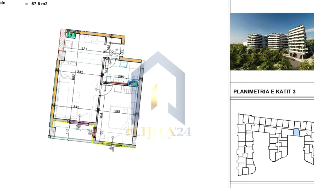 Appartamento in vendita a Tirana 1+1, Vuoto