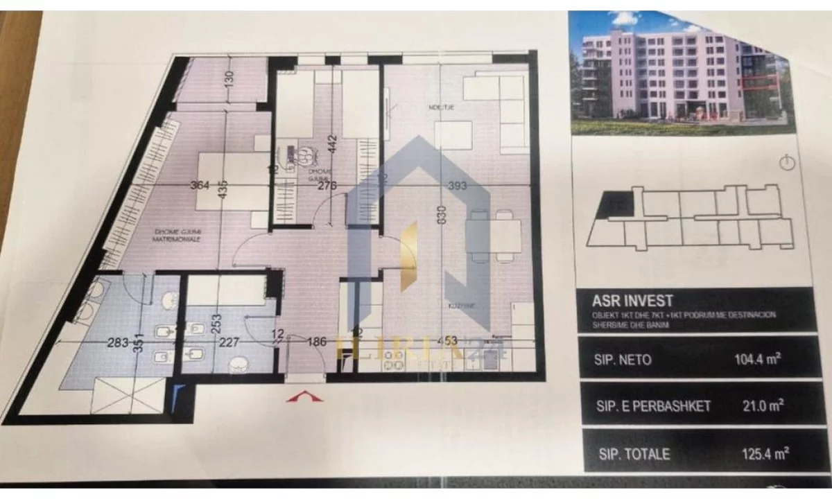 Appartamento in vendita a Tirana 2+1, Vuoto