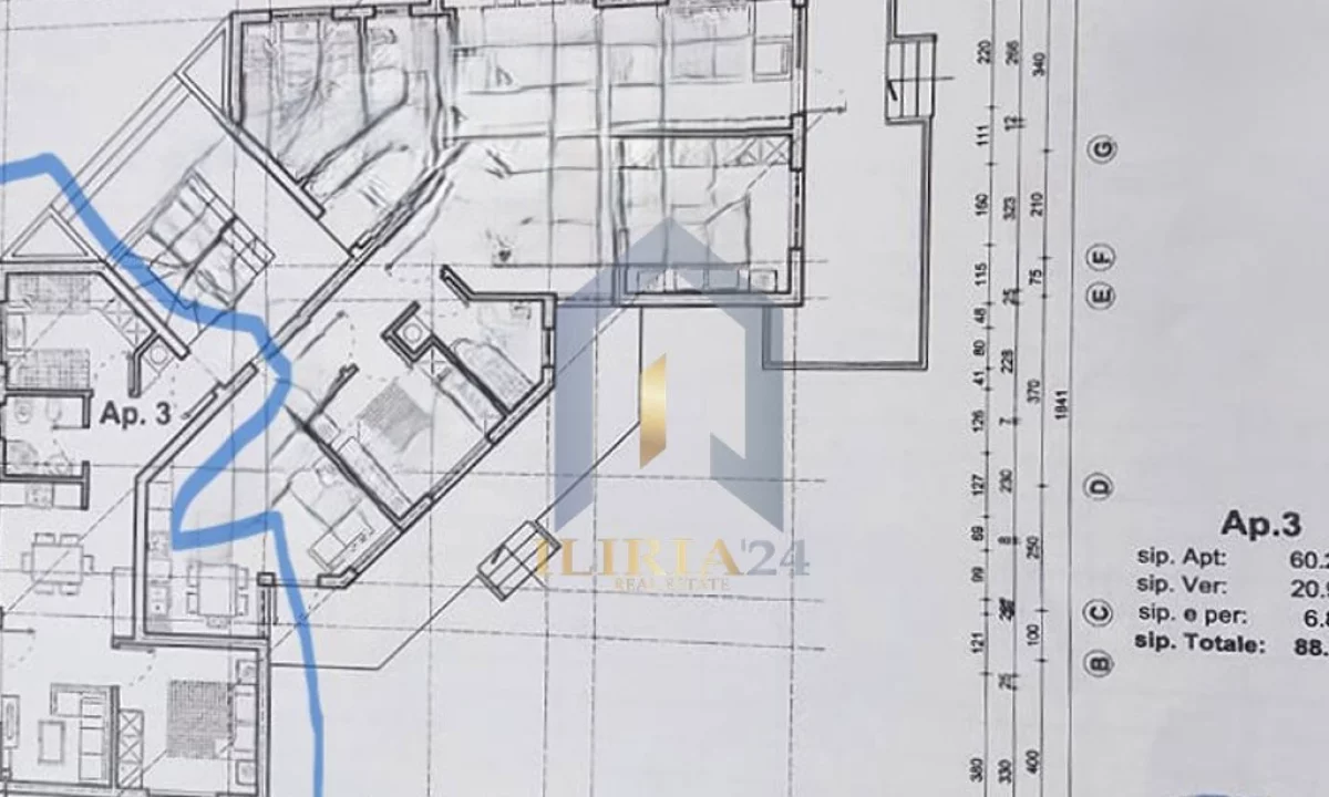 Shtepi ne shitje Apartament ne Durres, 2+1, Mobilimi E mobiluar, Pagesa 215,000  Euro.