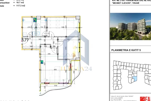 House for Sale 2+1 in Tirana - 140,760 Euro