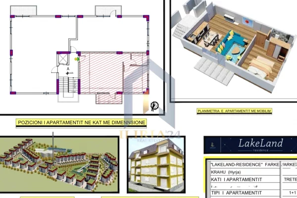Appartamento in vendita a Tirana 1+1, Vuoto