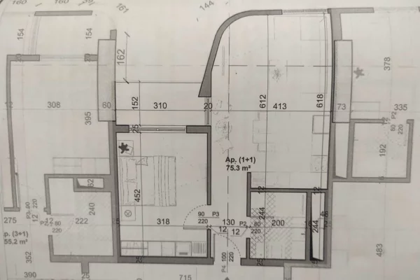 Appartamento in vendita a Tirana 1+1, Vuoto