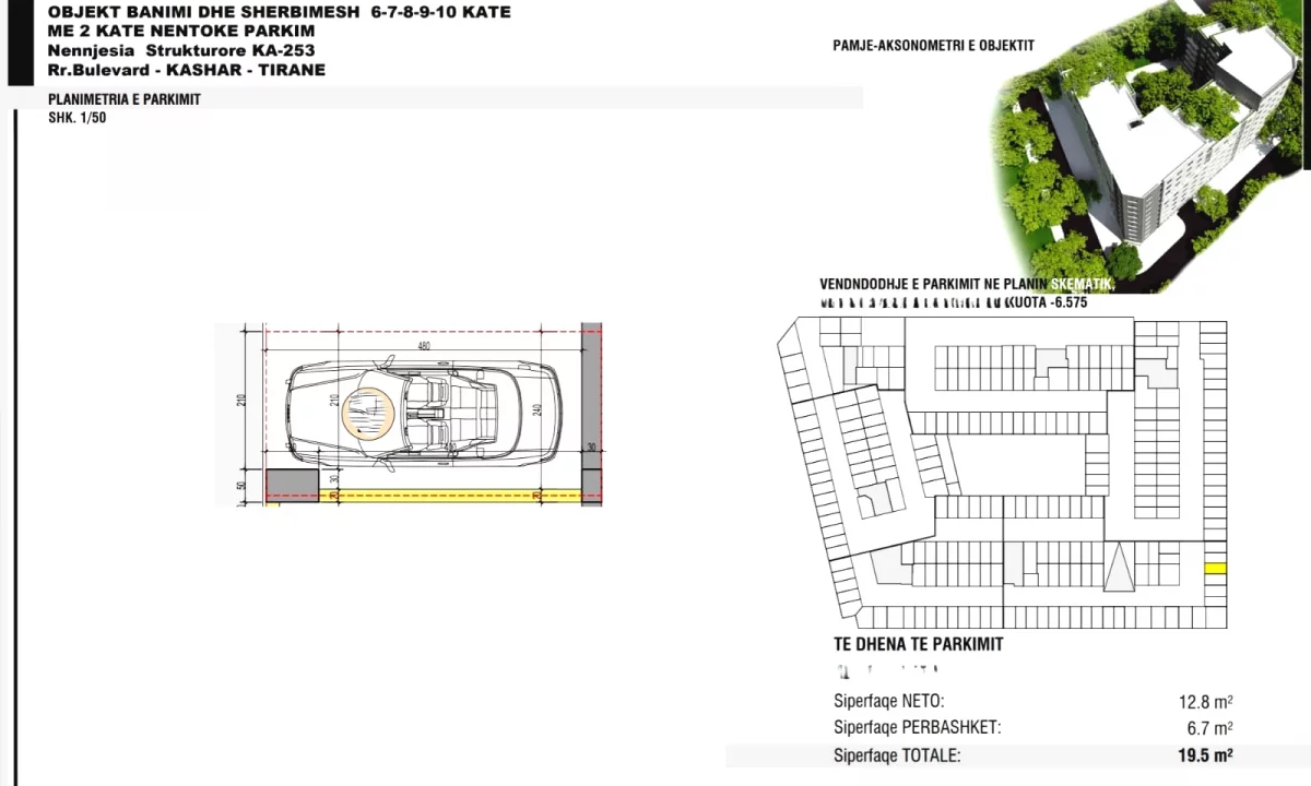 Opsione parkimi per shitje "Urban Gate" Astir