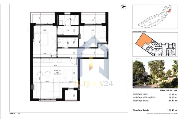 Casa in vendita 2+1 a Tirana - 242,820 Euro