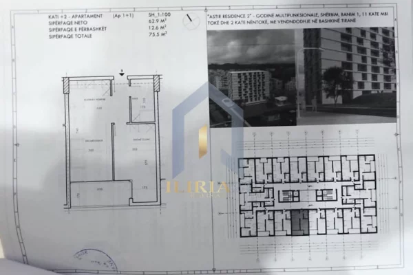 Apartament 1+1 per shitje ne "Astir"