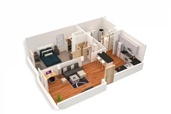 Apartament per shitje 1+1 tek TIRANA CIELO