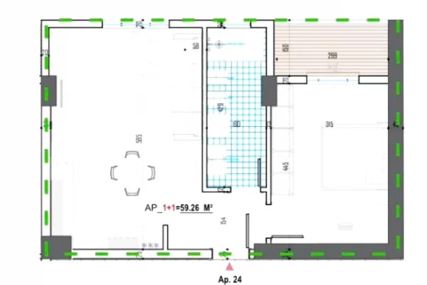 Shtepi ne shitje 1+1 ne Tirane - 55,824 Euro