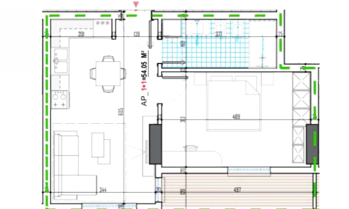 Shtepi ne shitje Apartament ne Tirane, 1+1, Mobilimi Bosh, pa mobiluar, Pagesa 50,912  Euro.