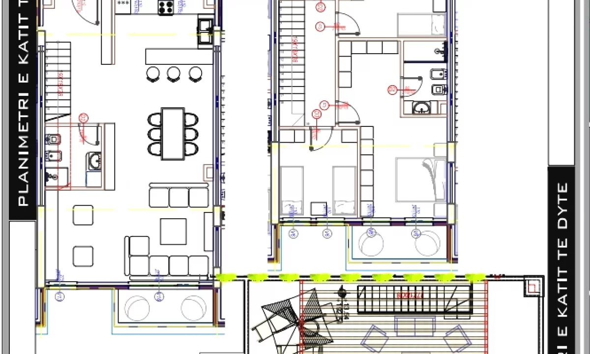 Shtepi ne shitje Duplex(shtepi me 2 kate) ne Tirane, 3+1, Mobilimi Bosh, pa mobiluar, Pagesa 370,000  Euro.