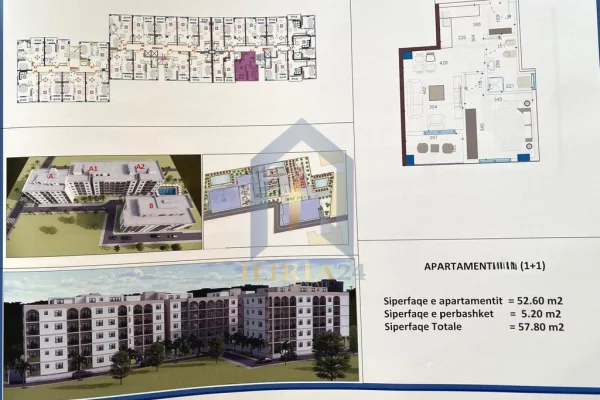 Apartment for sale in Durres 1+1, Emty