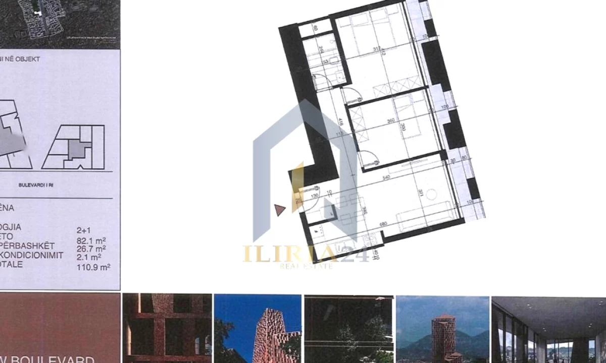 Shtepi ne shitje Apartament ne Tirane, 1+1, Mobilimi Bosh, pa mobiluar, Pagesa 255,070  Euro.