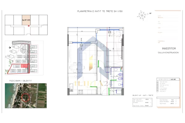 Apartment for sale in Durres 1+1, Emty