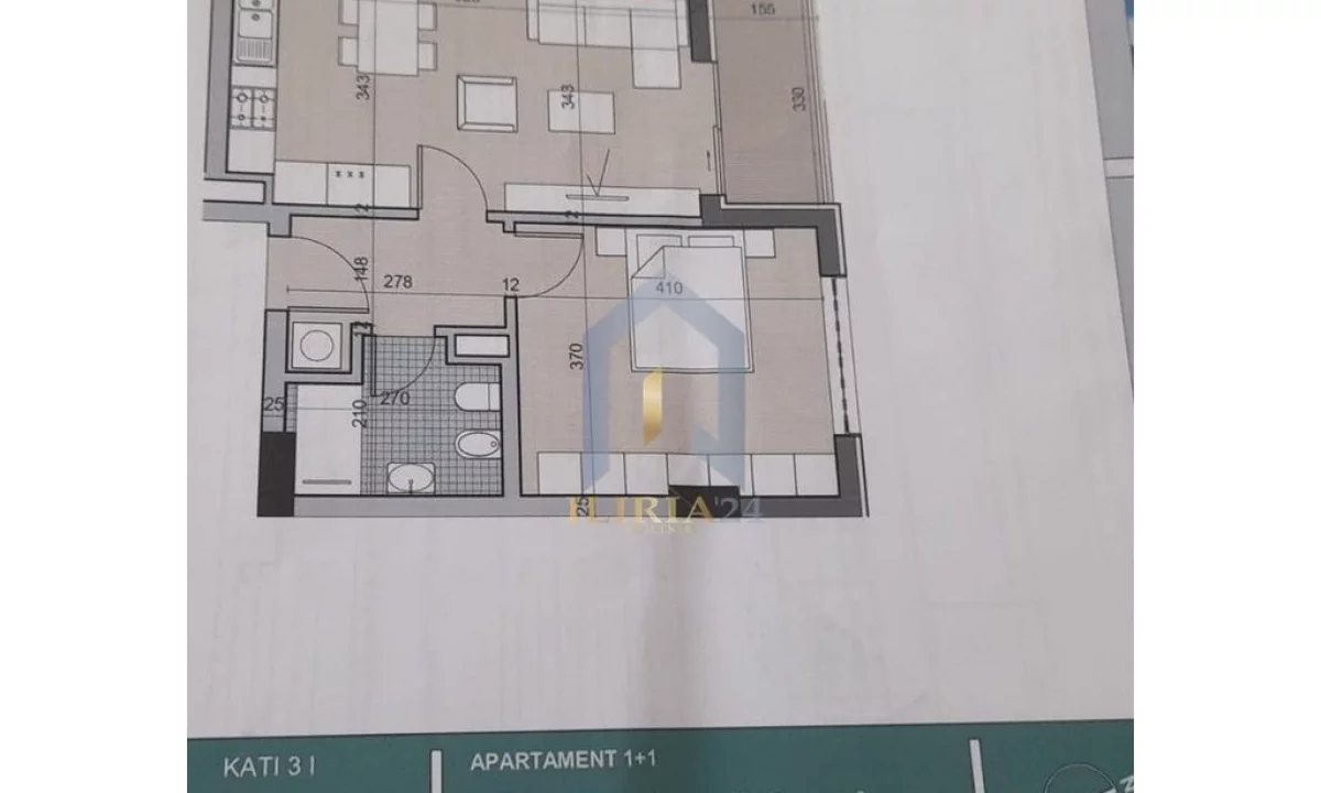 Shtepi ne shitje Apartament ne Tirane, 1+1, Mobilimi Bosh, pa mobiluar, Pagesa 82,000  Euro.