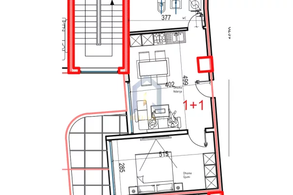 Shtepi ne shitje Apartament ne Lezhe, 1+1, Mobilimi Bosh, pa mobiluar, Pagesa 97,050  Euro.