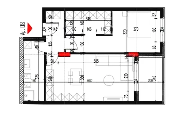 Shtepi ne shitje Apartament ne Tirane, 1+1, Mobilimi Bosh, pa mobiluar, Pagesa 85,640  Euro.