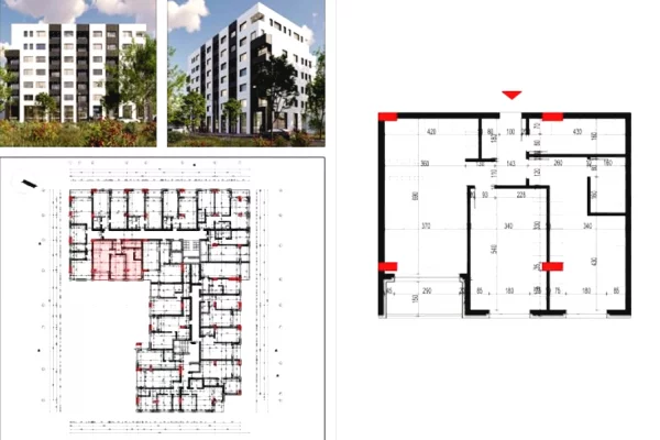 Apartment for sale in Tirana 1+1, Emty
