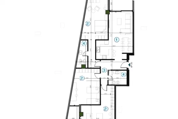 Shtepi ne shitje Apartament ne Tirane, 3+1, Mobilimi Bosh, pa mobiluar, Pagesa 228,875  Euro.