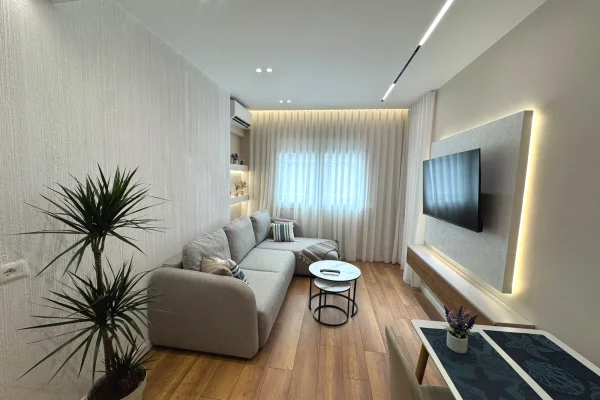 Shtepi ne shitje Apartament ne Tirane, 1+1, Mobilimi E mobiluar, Pagesa 163,000  Euro.