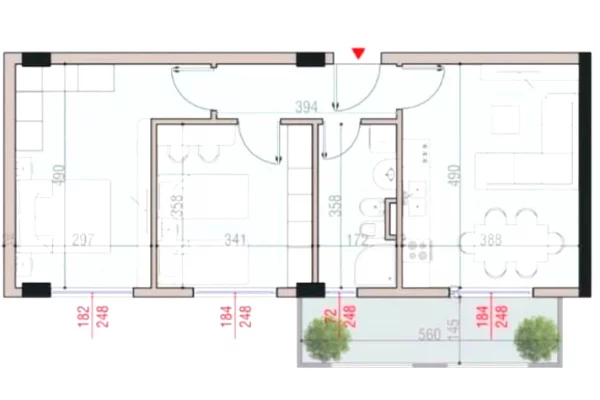 OKAZION APARTAMENT 2+1 PER SHITJE TEK TIRANA CIELO 