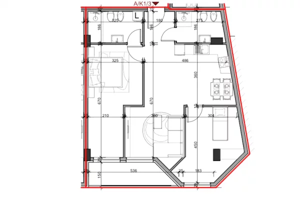 House for Sale 2+1 in Tirana - 113,400 Euro