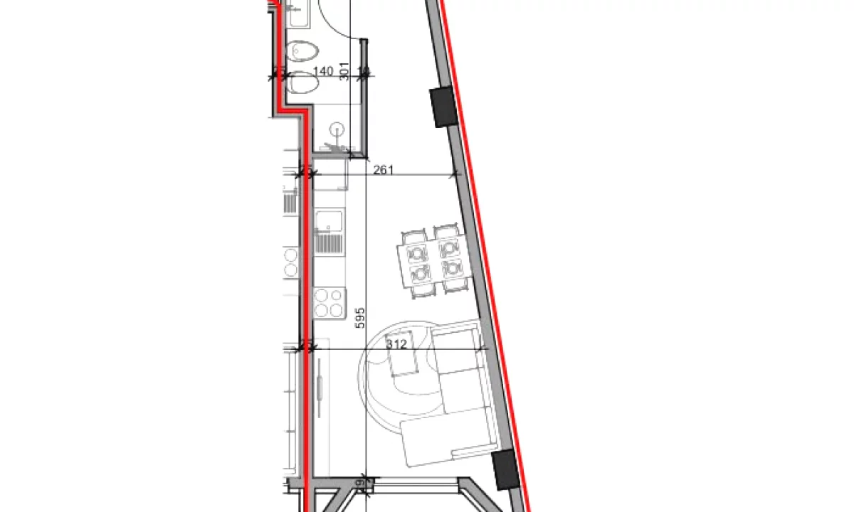 Shtepi ne shitje Apartament ne Tirane, Garsoniere, Mobilimi Bosh, pa mobiluar, Pagesa 50,800  Euro.