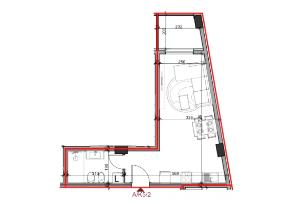 Shtepi ne shitje Apartament ne Tirane, Garsoniere, Mobilimi Bosh, pa mobiluar, Pagesa 52,100  Euro.
