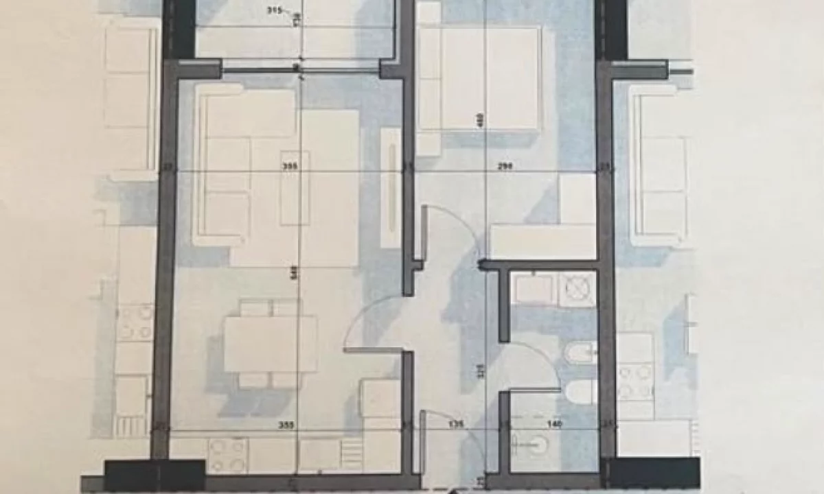 Apartment for sale in Tirana 1+1, Emty
