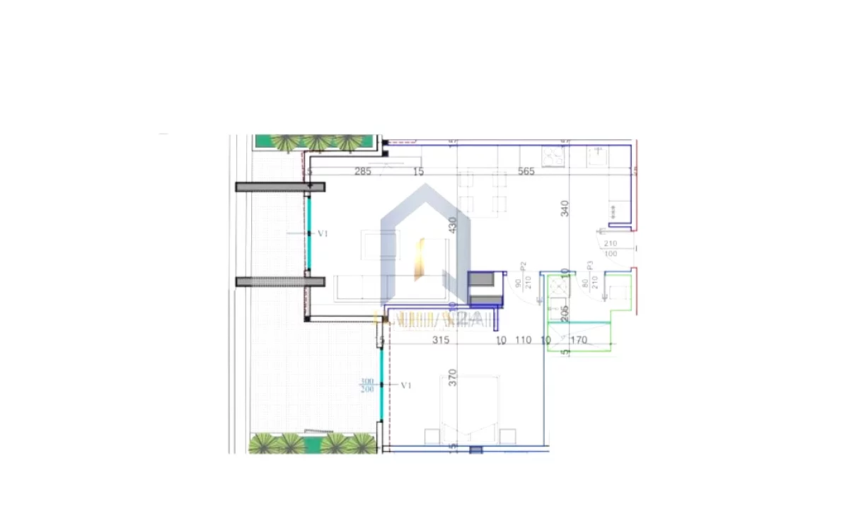 Shtepi ne shitje Apartament ne Tirane, 1+1, Mobilimi Bosh, pa mobiluar, Pagesa 122,145  Euro.
