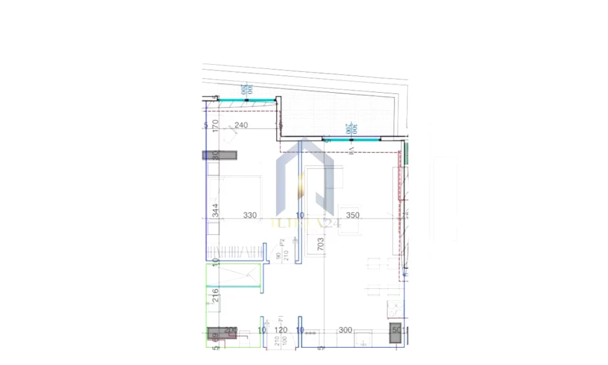 Shtepi ne shitje Apartament ne Tirane, 1+1, Mobilimi Bosh, pa mobiluar, Pagesa 102,225  Euro.