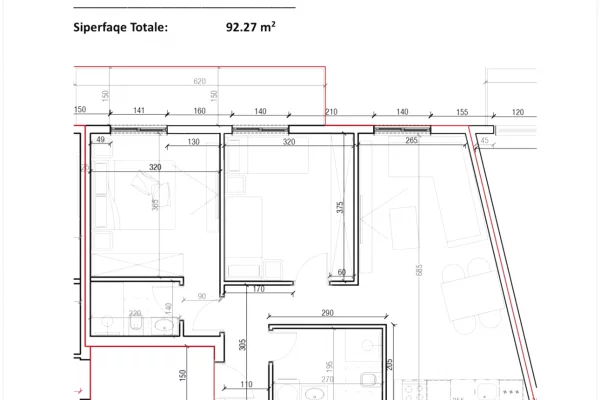 Shtepi ne shitje Apartament ne Tirane, 2+1, Mobilimi Bosh, pa mobiluar, Pagesa 167,000  Euro.